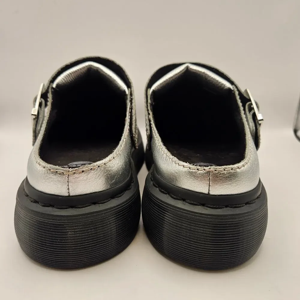 DR MARTENS SILVER LAKETEN MEN'S 9 WOMEN'S 10 EUR 42 SLINGBACK PLATFORM SANDALS